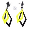 Widmann 03542 rhombus earrings, one size, neon colour