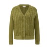 s.Oliver Women's Cable Knit Cardigan, 7774 Green