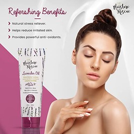 OMIC | Crema Loción Corporal Moisture Rescue | Anti Estrías | Hidratante y Calmante | Con Manteca de Karité y Aceite de Lavanda | Trata Sequedad y rojeces | Con Ingredientes Naturales | 200ml
