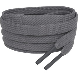 Smart Laces Grey 120cm/47 Flat Shoelaces Shoe laces Ideal Replacement laces for Air Jordans Boots Shoe Laces