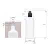 Octopus 10 x 100ml Plastic Bottles (LDPE) with Black Lids,