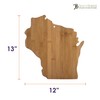 Totally Bamboo Wisconsin State Shaped Cutting Board