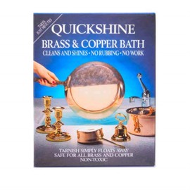 Quickshine Brass and Copper Clean and Shine Bath, 4 Sachets
