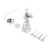 Christmas Tree Carousel Spinning Candle Holder Stainless Steel Rotary Tree