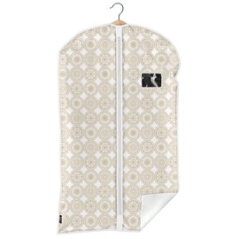 Custodia per Giacca - Porta Giacche per Proteggere i tuoi Vestiti da Polvere e Tarme - Beige, 1 Pezzo 60x100 cm - Domopak Living