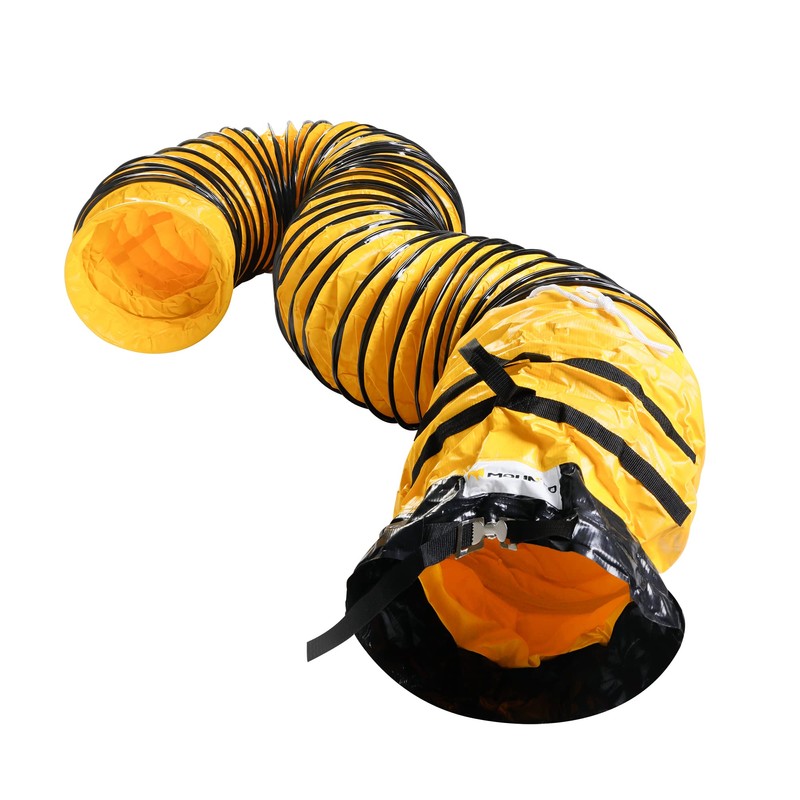 MOUNTO 25FT PVC Flexible Duct Hosing for Exhaust Fan (8inch)