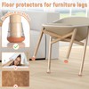 Euqvunn Pack of 26 Clear Chair Leg Caps with Felt