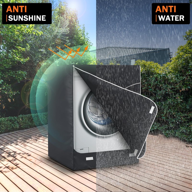 AKEfit Washer/Dryer Cover for Front Load, Washing Machine Cover Waterproof,