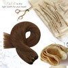 Moresoo Hair Wefts, Real Hair, Sew-In Hair Extensions, 50 cm,