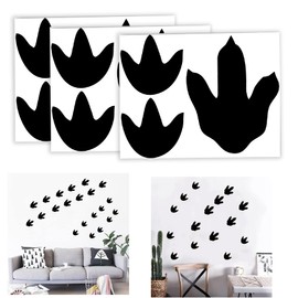 Dinosaur Footprints Stickers 45 pcs Dinosaur Tracks Decals Removable Peel and Stick Wall Stickers Baby Nursery Removable Wall Decor Decals