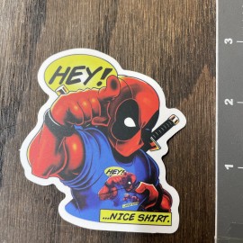Deadpool Funny Adult Humor Sticker For Skateboard Guitar Ect. Mat109
