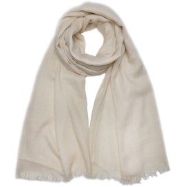 Women's Summer Scarves Cotton Lightweight Large Long Gauze Women's Scarf Elegant Plain Cloths 75 x 43 Inches, cream