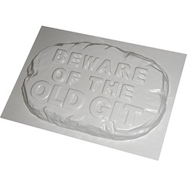 Garden Concrete Mould BEWARE OF THE OLD GIT