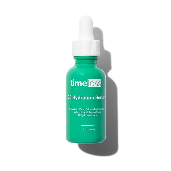 Timeless Skin Care Vitamin B5 Serum - Hydrating Face Serum with Hyaluronic Acid - Oil-Free Skin Care Serum - Supports Skin Health - Face Serum for Oily Skin - Fragrance-Free Vitamin B5 Serum - 1 oz