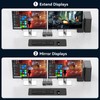 TJCXELE 4K120Hz HDMI KVM Switch 2 Monitors 2 Computers USB