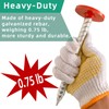 POSEOFFR 8 inch Survey Stakes, Heavy Duty Galvanized Rebar, 2.4