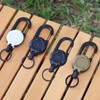 3 Pack Heavy Duty Retractable Keychain Retractable Lanyard with 60cm