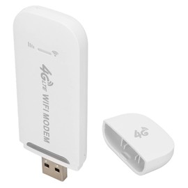4G LTE Wireless Router, 150Mbps USB WiFi Modem Dongle Support 10 Users, Portable WiFi Modem for Tablet Laptop White