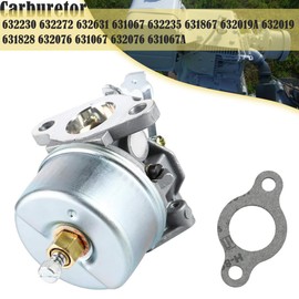 ZAMDOE Carburetor for Tecumseh H30 H50 H60 HH60 5hp 6HP 4 cycle Engines snowblowers 632230 632272 carb, for Troy-bilt horse tillers, with Air Filter Spark Plug Fuel Shut Off Valve