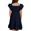 blibean Tween Girls Summer Dress Kid Ruffle Short Sleeve Dresses