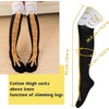 4 pairs Novelty Funny Crazy Chicken Leg Socks Feet Over