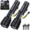 Flashlights LED High Lumens Rechargeable, 250,000 Lumen Super Bright Flashlight,