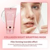 Domality Collagen Night Wrapping Mask, Overnight Peel Off Facial Mask