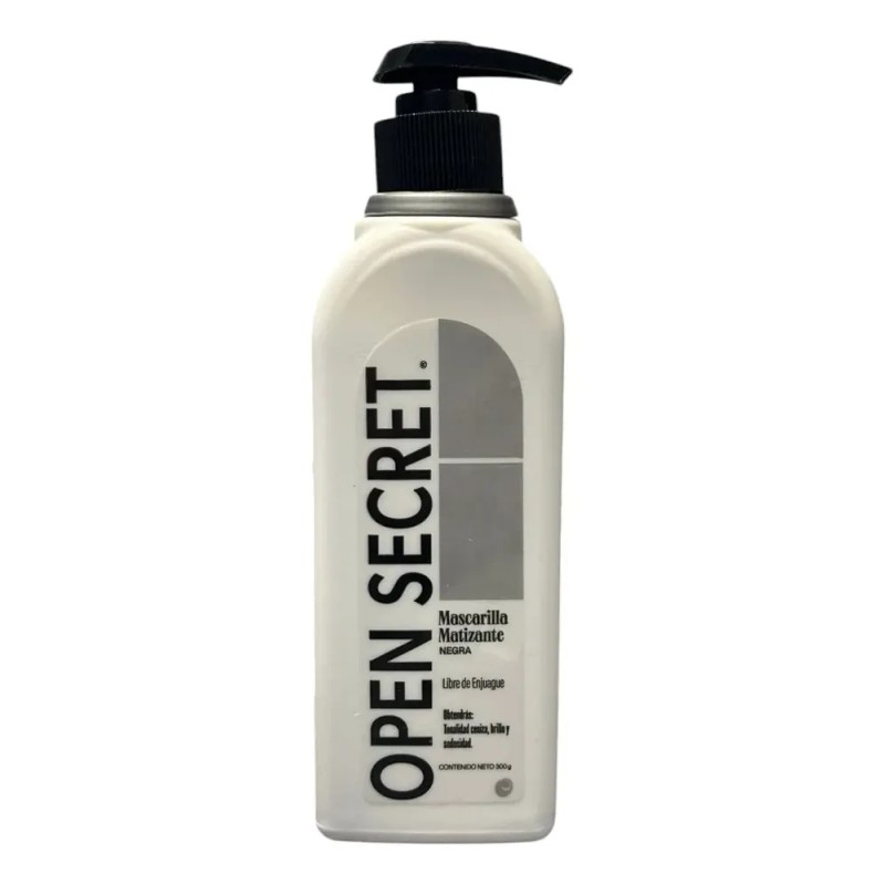 Shampoo Y Mascarilla Matizante Negro Open Secret 300ml C/u