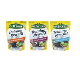 Botanical Low Calorie Dog Training Reward Treats Meaty Aroma 20 oz Bags (All 3 Flavors - Sampler Pack)