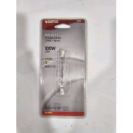 SATCO Lot of 4 Satco S3480 Double Ended 120V  Bulb 100W 2900K Warm White