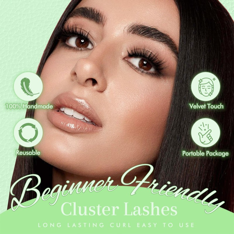 Russian Individual Eyelashes Clusters Lashes Fluffy Thick Eye Lashes Extension
