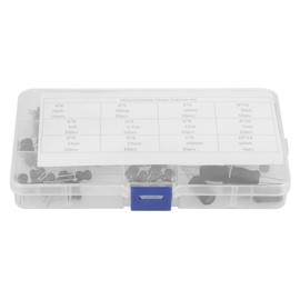 Yosoo 10uH-10mH Inductor Coil, Inductor, Electronic Circuit, Storage Case, Resistor Set, Circuit Board, Metal Film Resistor, DIY, Electronic Crafts, 145 Pieces