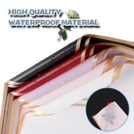Korean Floral Wrapping Paper - 15 Sheets Waterproof Flower Wrap for Bouquets & Gifts