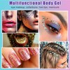 NEWJEK 6 Bottles Glitter Face, Body Glitter Gel, Hair Glitter