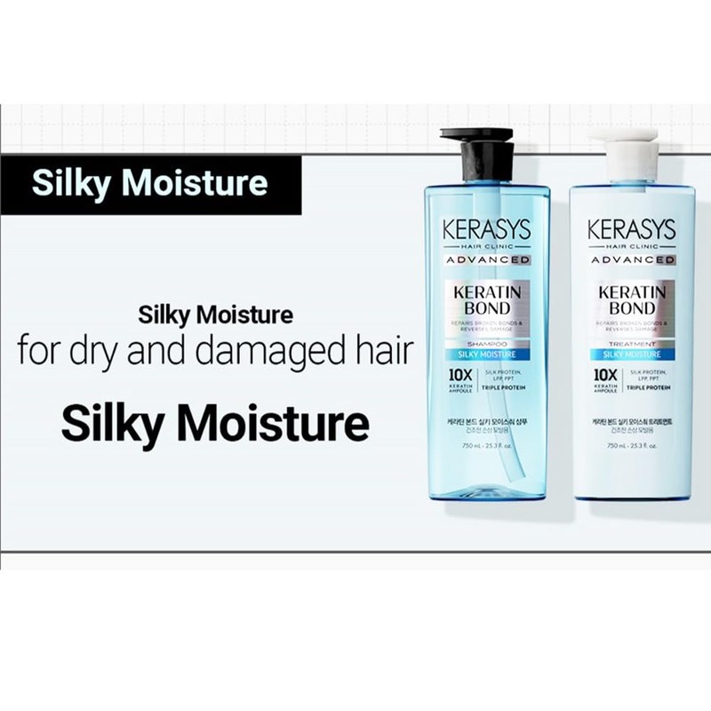 Kerasys Advanced Keratin Bond Shampoo and Treatment Set 20.2 fl