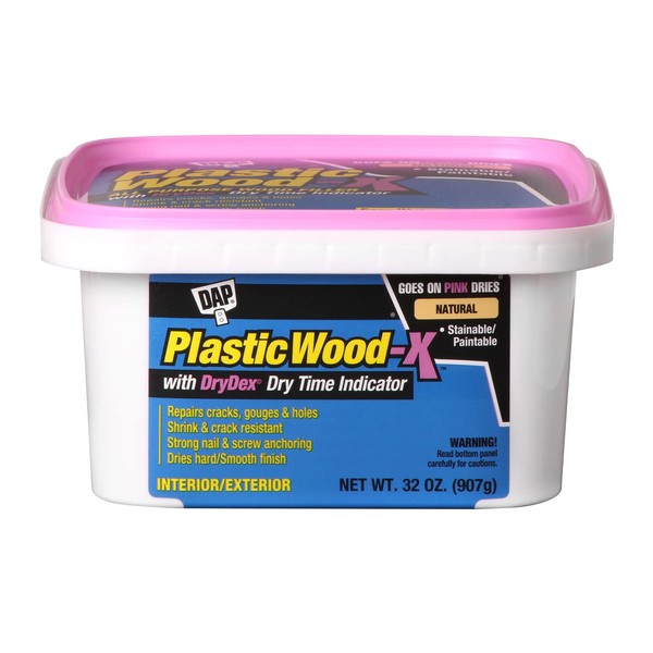 DAP® Plastic Wood-X with Drydex Wood Filler, 32 Oz., Natural