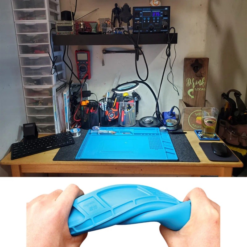 Tapete Antiestatico Silicon Área De Trabajo 450 X 300 Mm
