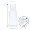 JAPCHET 100 Pack 1oz/ 30ml Empty Bottles with Flip Cap,