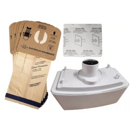 Casa Vacuums 6 NEW LUX 9000 Type R Bag + HEPA FILTER Bundle FOR LUX ELECTROLUX AERUS GUARDIAN