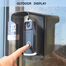 Doorbell Rain Covers for Outside,Grey Plastic Doorbell Protector Cover,Access Control Keypad Shield,Sun Shade Cover,Compatible with Most Door Access Attendance Machine Doorbell and Video Doorbell