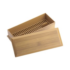 Domestic mokhyang bamboo cutlery box for commercial restaurants / 국산 목향 대나무 수저함 업소용 식당 수저통