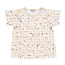 Sanrio 709832 Pochacco Kids Short Sleeve Pajamas with Snap Button Tape, 39.4 inches (100 cm)