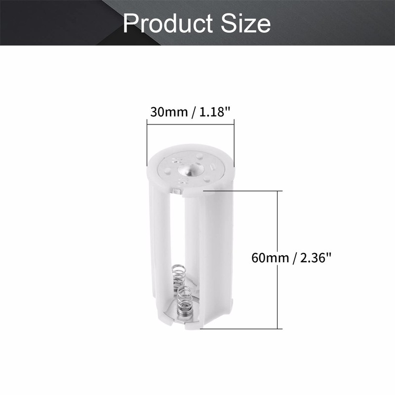 Fielect 5 pcs AA to D Size Series Connection Battery