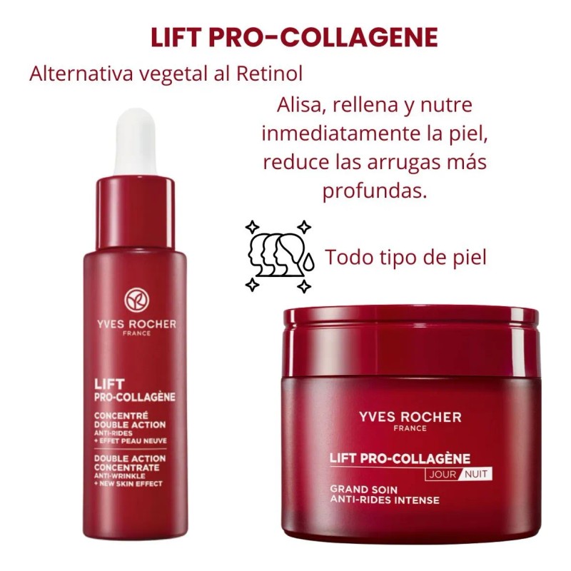 Set Yves Rocher Lift Pro-collagène Sérum + Crema Hidratante