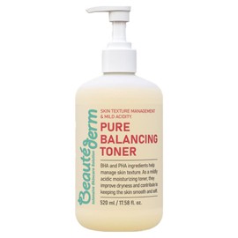 보떼덤 퓨어 밸런싱 트러블피부 진정 피부결개선 유수분밸런스 토너 Bodetum Pure Balancing Toner for Trouble Skin - Soothing and Skin Texture Improvement, Moisture Balance, 520ml × 1개