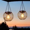 Hanging Solar Lanterns, Solar Lights Outdoor Waterpoof, Solar Chandelier with