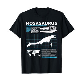 Mosasaurus fact sheet Dinosaur Facts T-Shirt