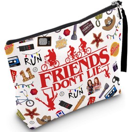 Friendship Makeup Bag Cool Thing Merch Gifts Inspirational Quote Cosmetic Pouch Friend Merchandise Gifts for Women BFF Bestie Sister Travel Toiletry Organizer Christmas Birthday Graduation Pencil Case