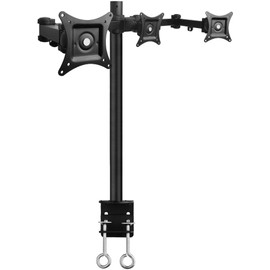 SIIG Articulating Triple Monitor Desk Mount Desk Mount, Black (CE-MT0R12-S3)