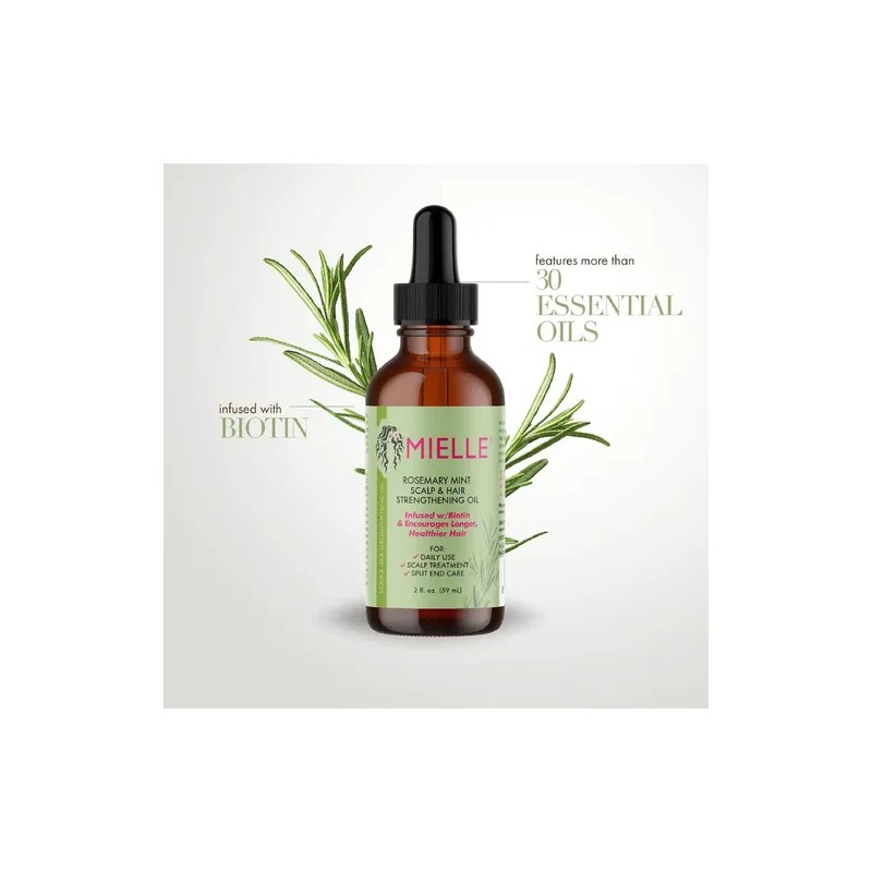 Mielle Organics Fortalecedor Cabello Con Biotina Y Romero